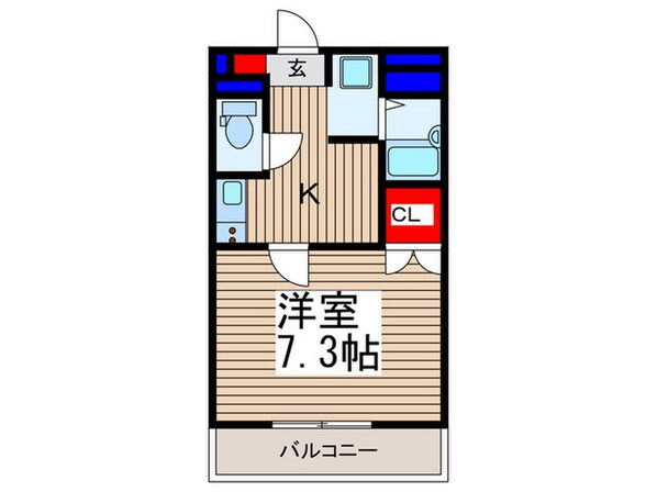 ｱﾝﾌﾟﾙ-ﾙﾌｪ-ﾙＣｏｕｒａｇｅの物件間取画像